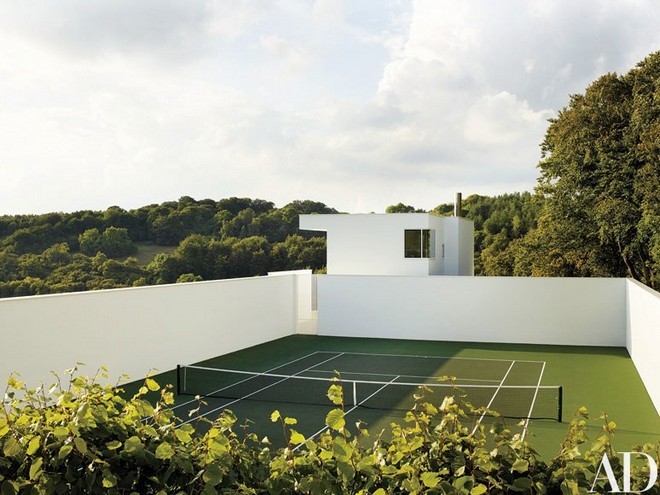 Celebrity Homes Richard Meier English Countryside Minimalist Home
