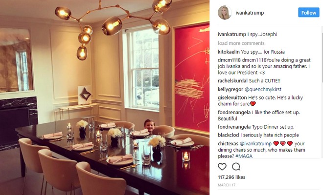 Celebrity Instagram Ivanka Trump Shows Washington DC Home