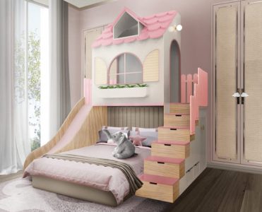 Inspiring the happiest and funniest moments, this Dreamhouse Adventures Bedroom will be your new child's favorite space!